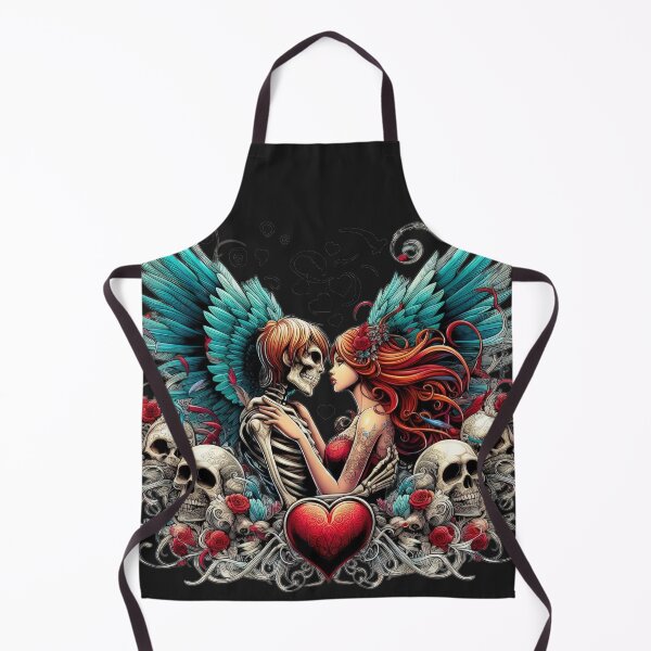 Item preview, Gothic Couple with skulls goth valentines day  designed and sold by Expressions-Sel.