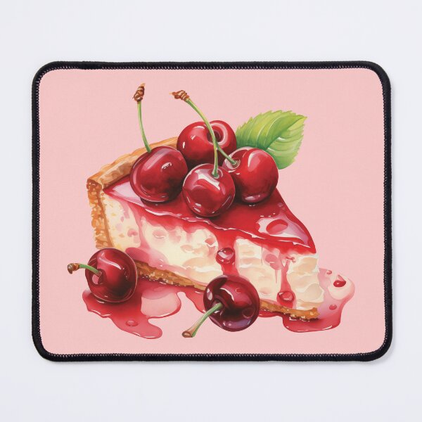 Item preview, Slice of Red Cherry Cheesecake designed and sold by Alicia Chee.