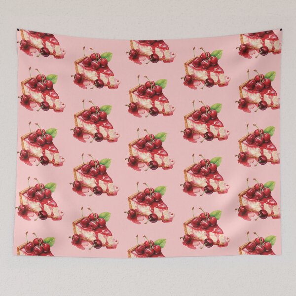 Item preview, Slice of Red Cherry Cheesecake designed and sold by Alicia Chee.