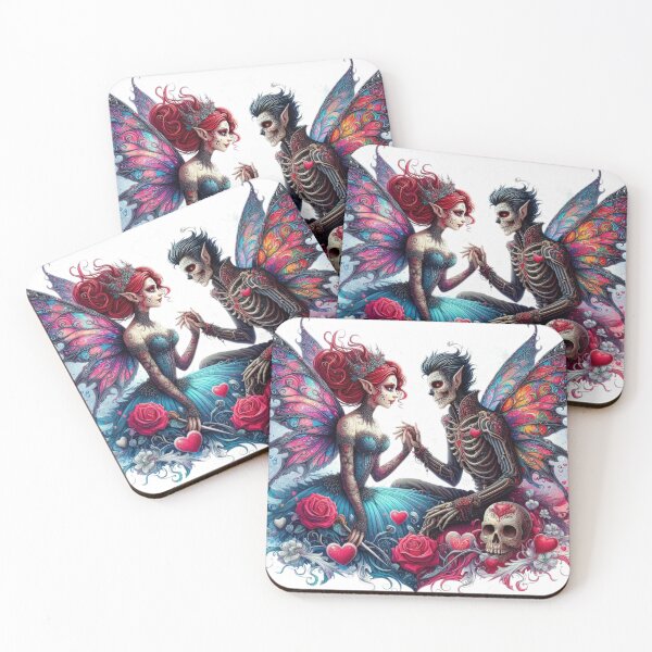 Item preview, Gothic Couple goth  Fairies valentines day  designed and sold by Expressions-Sel.