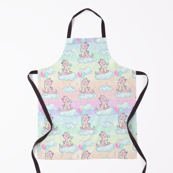 Item preview, Baby Girl Dragon Happy Birthday Party Clouds designed and sold by CreativeBu.
