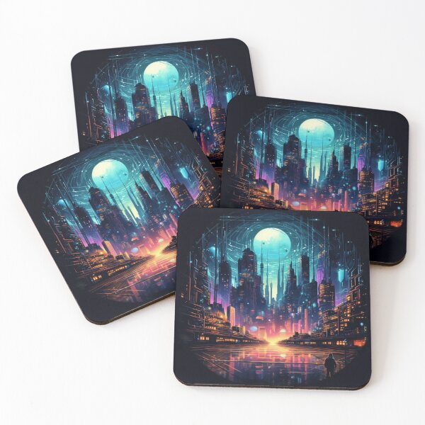 Item preview, Futurisctic Town  designed and sold by NicolasGlowArt.