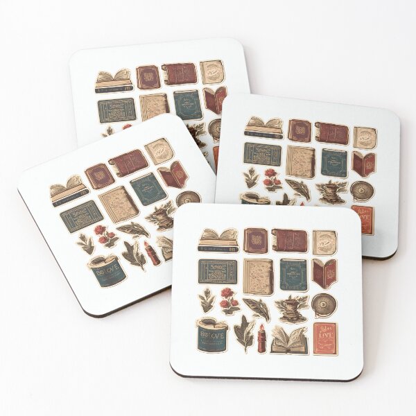 Item preview, Book girlie pack Cozy reading set in pastel colors Vintage designed and sold by CyberArtistOne.