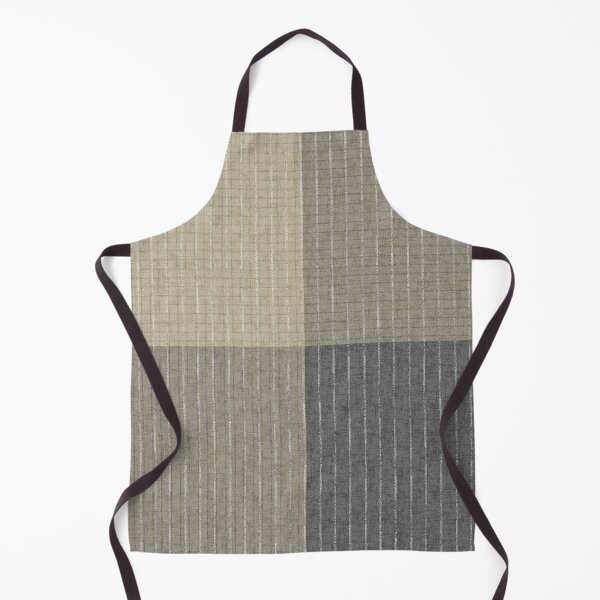 Item preview, Textured beige, grey patchwork pattern. Monochrome beige checkered background.  designed and sold by marinaklykva.