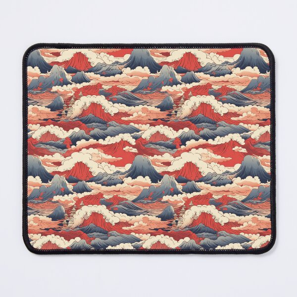 Item preview, Hokusai-inspired motifs designed and sold by MidArtForge.