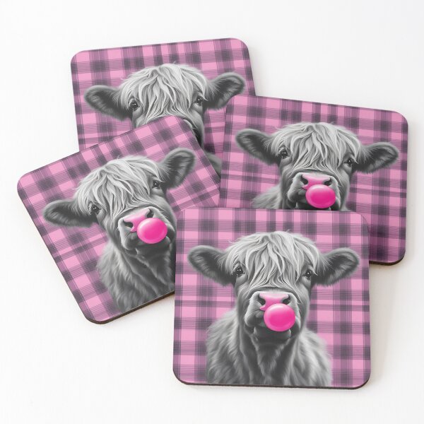 Item preview, Highland Calf Pink Nose Bubblegum designed and sold by Zenvo.