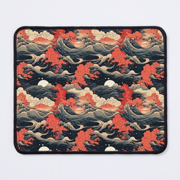 Item preview, Hokusai-inspired motifs designed and sold by MidArtForge.