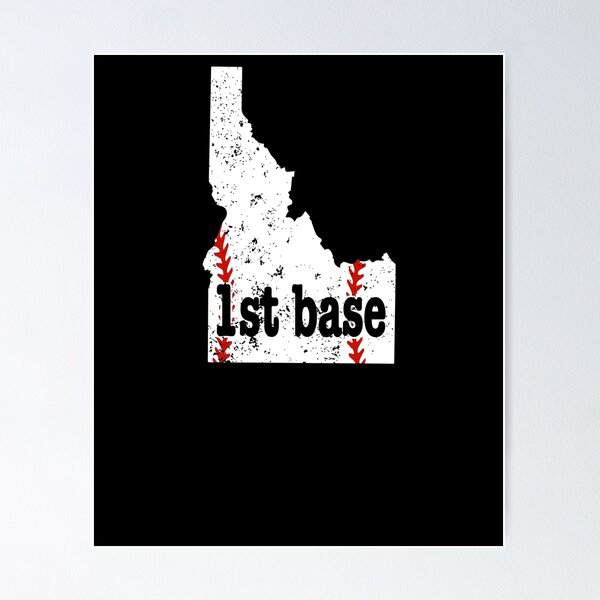 Item preview, First Base Softball First Base Baseball Camiseta de Idaho designed and sold by shoppzee.