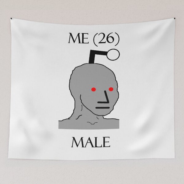 Item preview, NPC Wojak Meme MRGA cringe designed and sold by AnutherNPC.