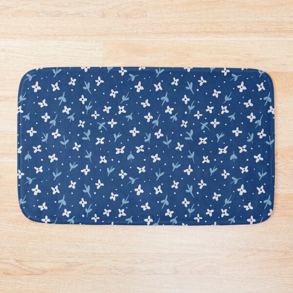 Item preview, Delicate Blue Floral Pattern designed and sold by Lavender Fox Studio.