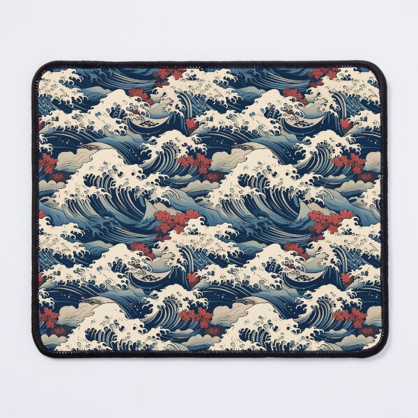 Item preview, Hokusai-inspired motifs designed and sold by MidArtForge.