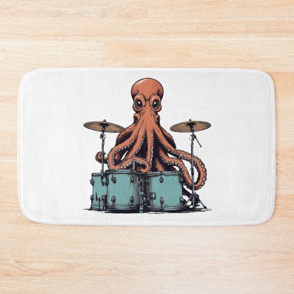 Item preview, Octopus ready to play drums designed and sold by portokalis.
