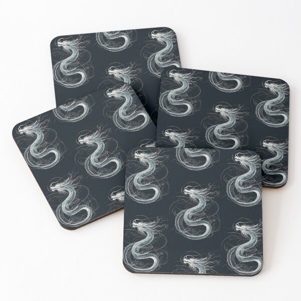 Item preview, Dragon in Line: Minimalistic Elegance of Abstract Art designed and sold by Piotrek0001.