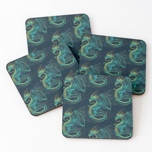 Item preview, Dragon in Line: Minimalistic Elegance of Abstract Art designed and sold by Piotrek0001.