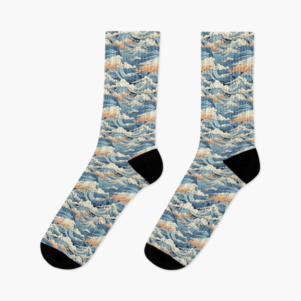 Item preview, Hokusai-inspired motifs designed and sold by MidArtForge.