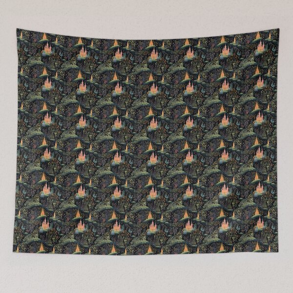 Item preview, Mystical Gardens and Towers Pattern designed and sold by palmyst.
