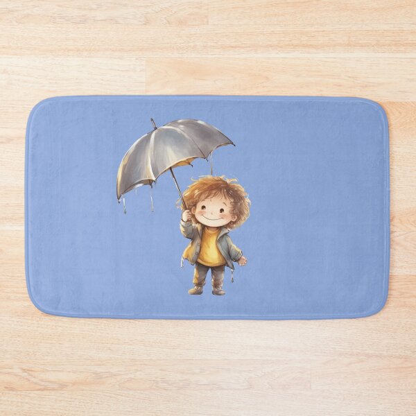 Item preview, Happy cute kid with umbrella designed and sold by msliewdesign.