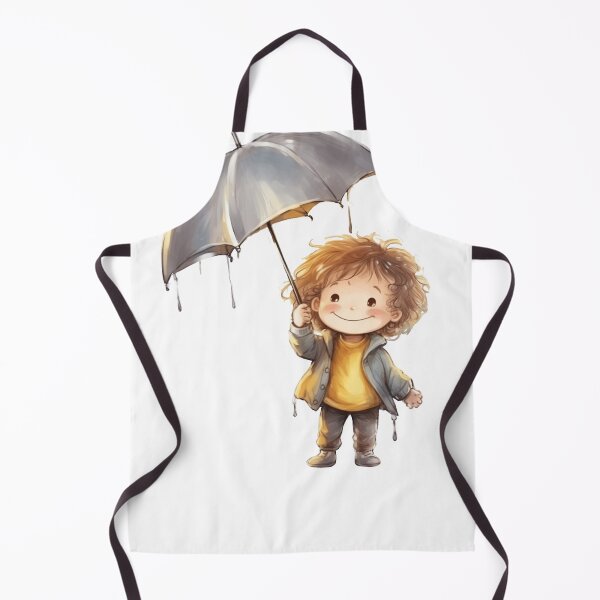Item preview, Happy cute kid with umbrella designed and sold by msliewdesign.