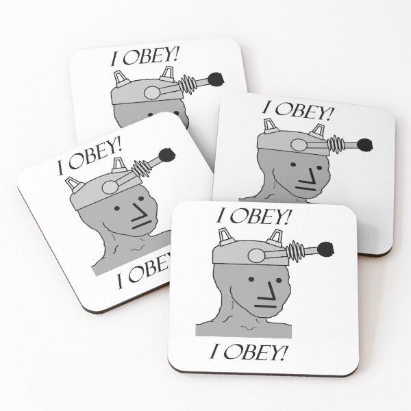 Item preview, NPC Wojak Meme I OBEY designed and sold by AnutherNPC.