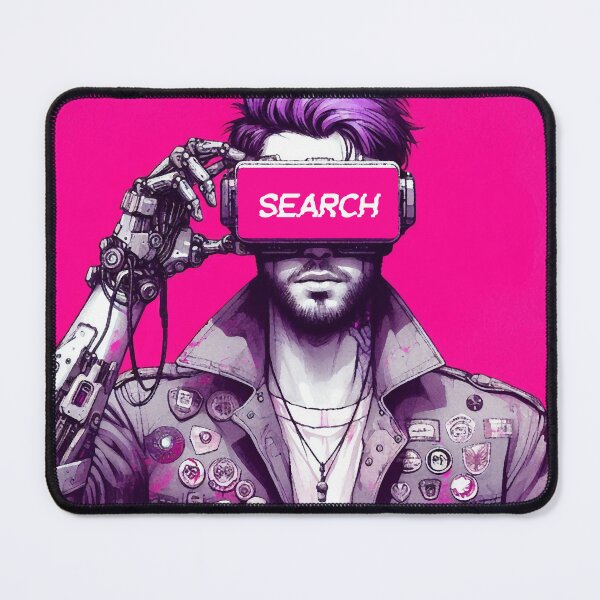 Item preview, Cyberpunk Neon Character with VR Glasses designed and sold by RESToRAPTOR.