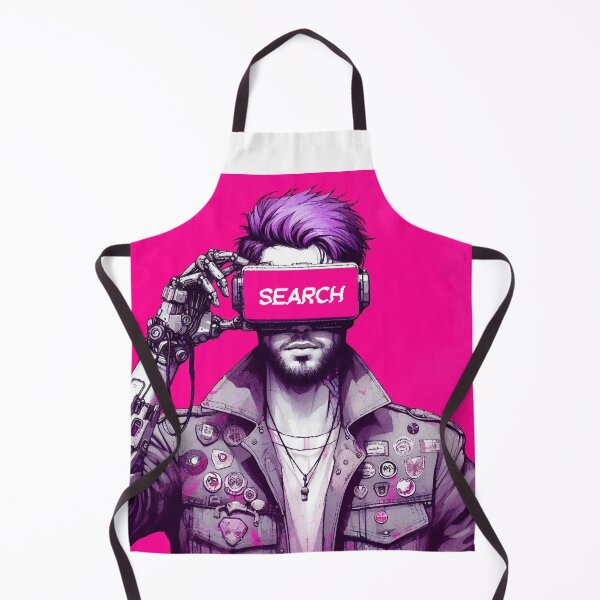 Item preview, Cyberpunk Neon Character with VR Glasses designed and sold by RESToRAPTOR.