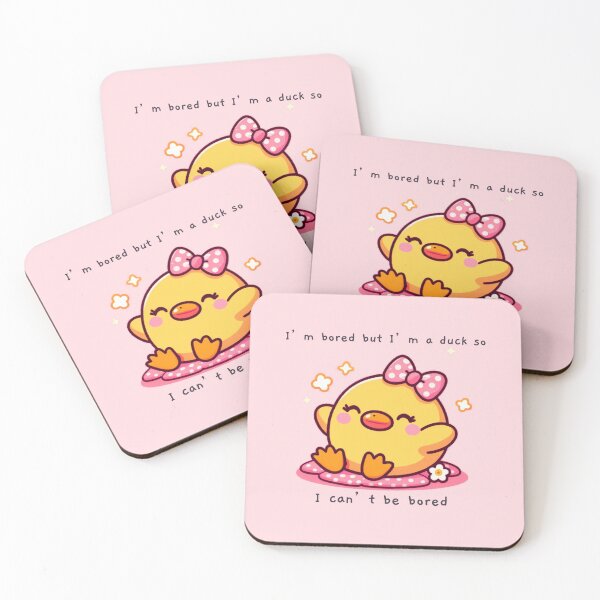 Item preview, Im bored but I’m a duck so I can’t be bored designed and sold by KonichiwaCutie.