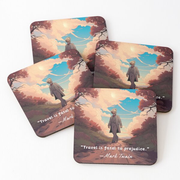 Item preview, Mark Twain inspo quote about travel (inspirational) designed and sold by GirlyGamerAU.