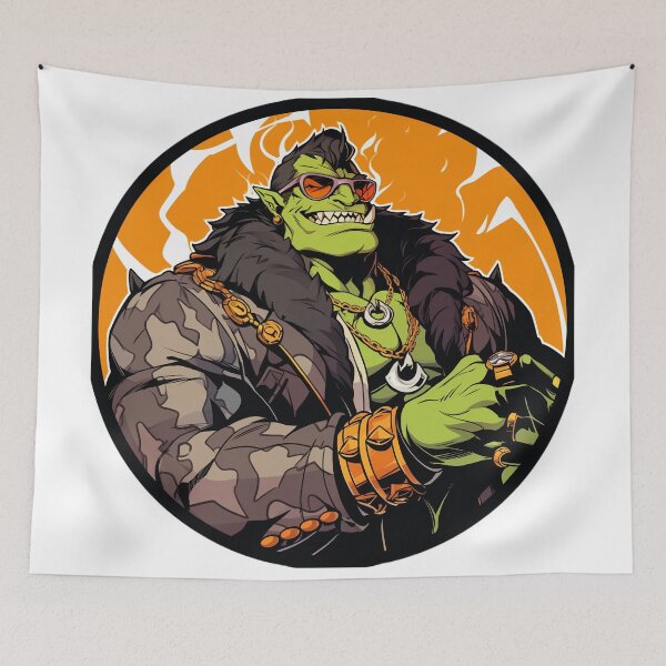 Item preview, The Orcish Gangsta who Rised to Power designed and sold by GruumchsGoods.