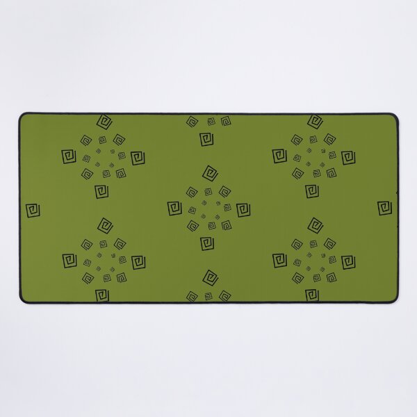 Item preview, Modern Black and Green Square Circle designed and sold by Artistestella.