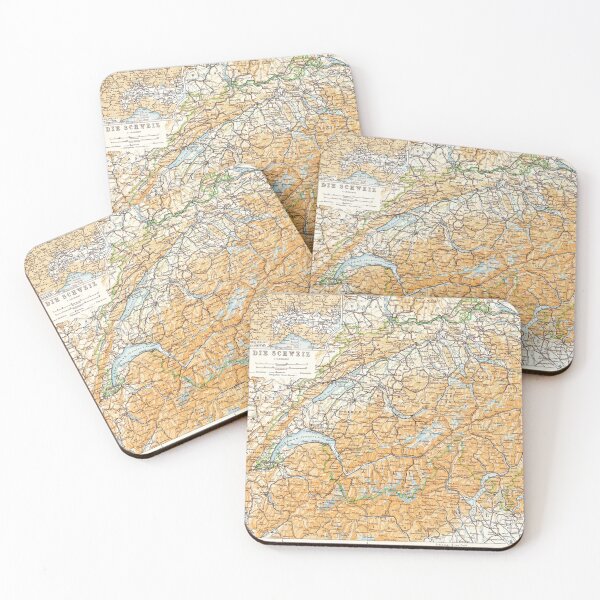 Item preview, Map of Switzerland / Die Schweiz, early 20th century designed and sold by flashman.
