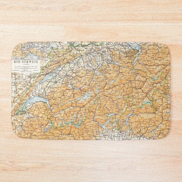 Item preview, Map of Switzerland / Die Schweiz, early 20th century designed and sold by flashman.