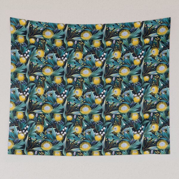 Item preview, Yellow Australian-Inspired Bush Flowers designed and sold by Eden Digital Creative.