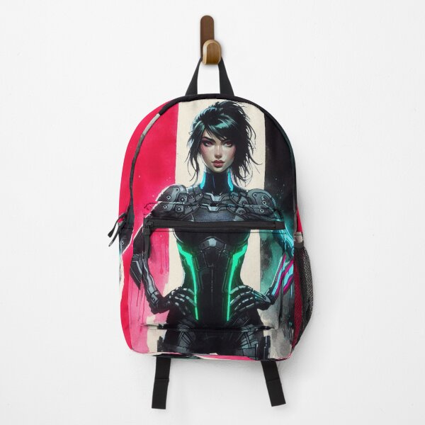 Item preview, Cyberpunk Neon Girl Warrior designed and sold by RESToRAPTOR.