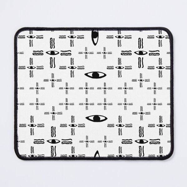 Item preview, Artwork of bogolan fabric eyes designed and sold by Wolagno.