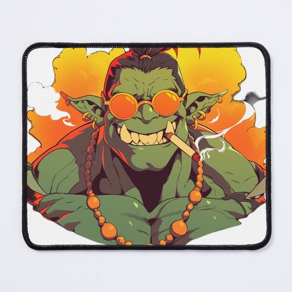 Item preview, Coolness Overload: The Smilin' Smokin' Orc in Shades designed and sold by GruumchsGoods.