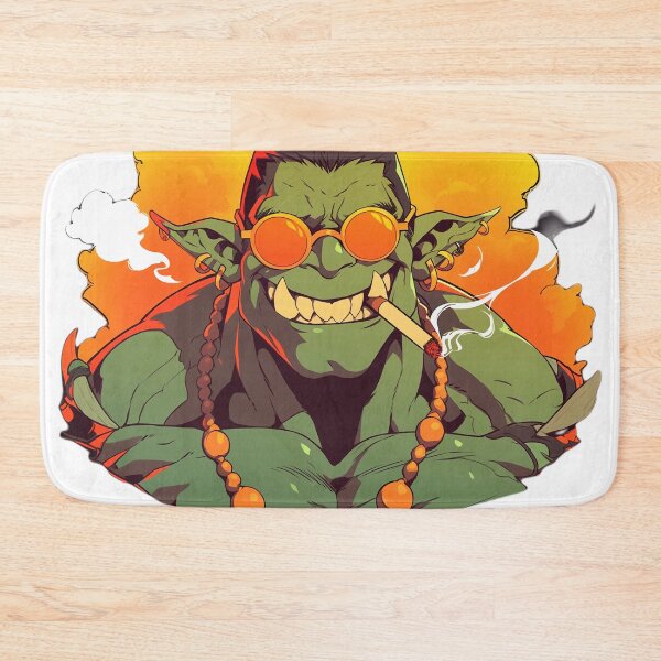 Item preview, Coolness Overload: The Smilin' Smokin' Orc in Shades designed and sold by GruumchsGoods.