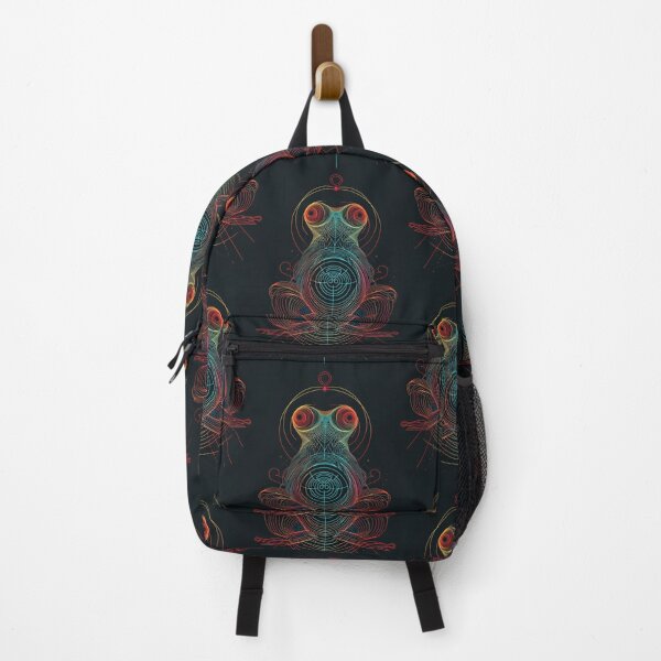 Item preview, Frog in Harmony: Abstract Dance of Lines and Colors designed and sold by Piotrek0001.