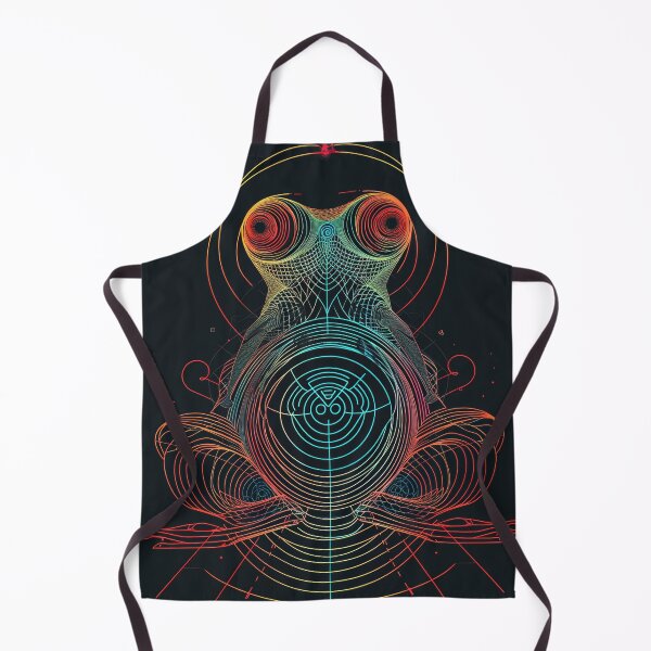 Item preview, Frog in Harmony: Abstract Dance of Lines and Colors designed and sold by Piotrek0001.