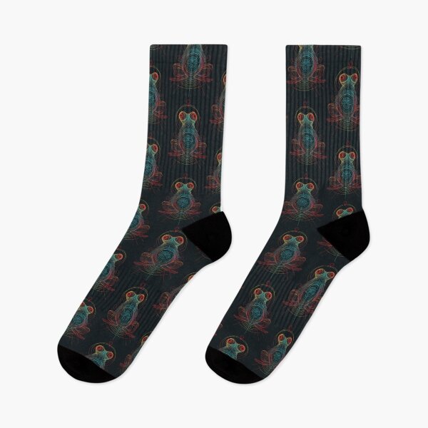 Item preview, Frog in Harmony: Abstract Dance of Lines and Colors designed and sold by Piotrek0001.