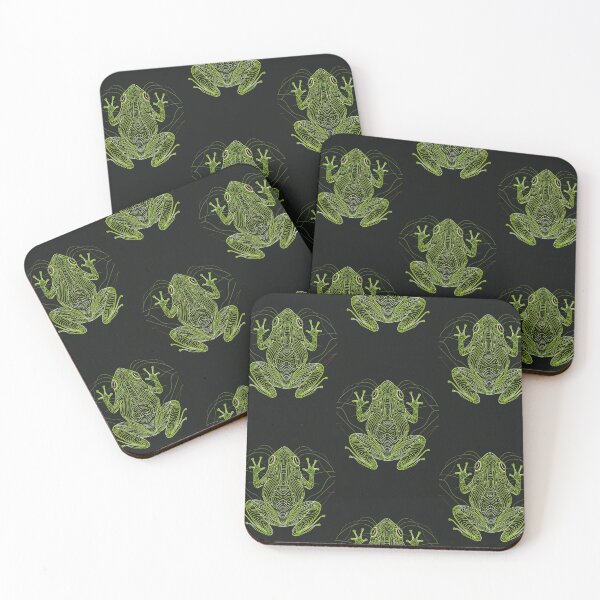 Item preview, Frog in Harmony: Abstract Dance of Lines and Colors designed and sold by Piotrek0001.