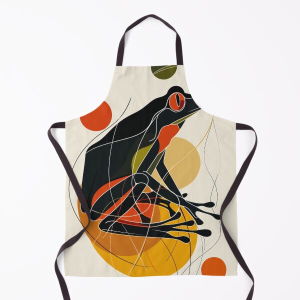 Item preview, Frog in Harmony: Abstract Dance of Lines and Colors designed and sold by Piotrek0001.