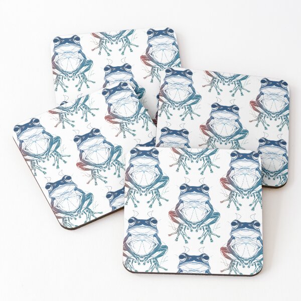 Item preview, Frog in Harmony: Abstract Dance of Lines and Colors designed and sold by Piotrek0001.