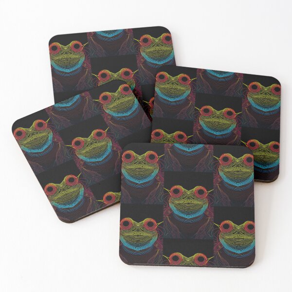 Item preview, Frog in Harmony: Abstract Dance of Lines and Colors designed and sold by Piotrek0001.