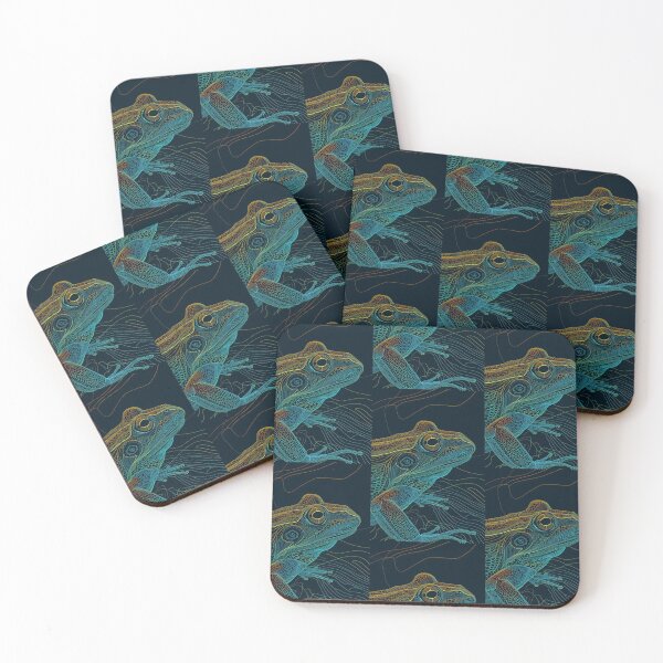 Item preview, Frog in Harmony: Abstract Dance of Lines and Colors designed and sold by Piotrek0001.
