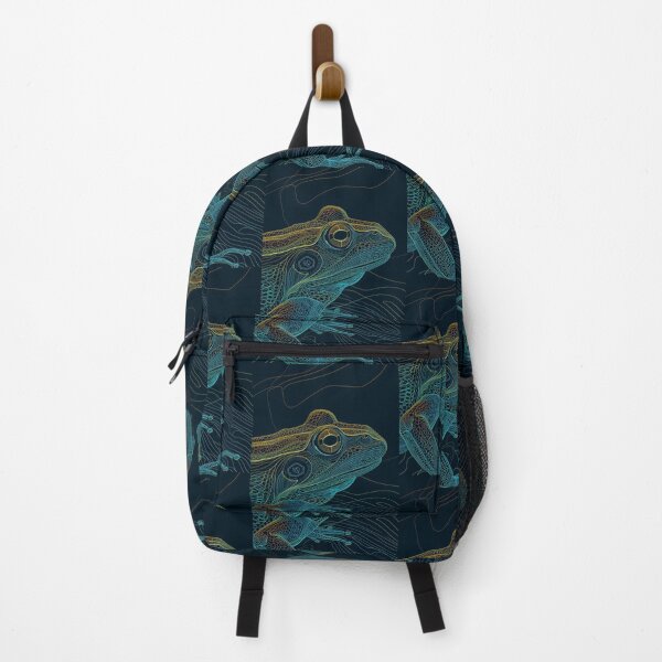 Item preview, Frog in Harmony: Abstract Dance of Lines and Colors designed and sold by Piotrek0001.