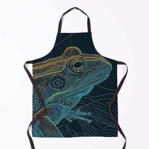 Item preview, Frog in Harmony: Abstract Dance of Lines and Colors designed and sold by Piotrek0001.
