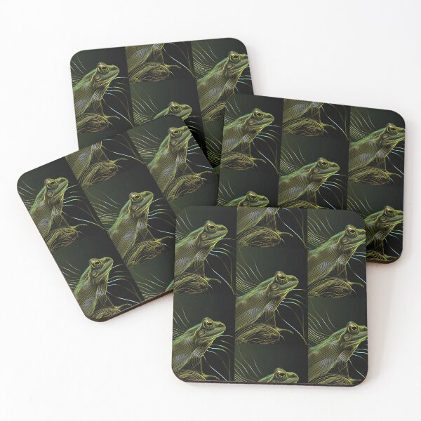 Item preview, Frog in Harmony: Abstract Dance of Lines and Colors designed and sold by Piotrek0001.