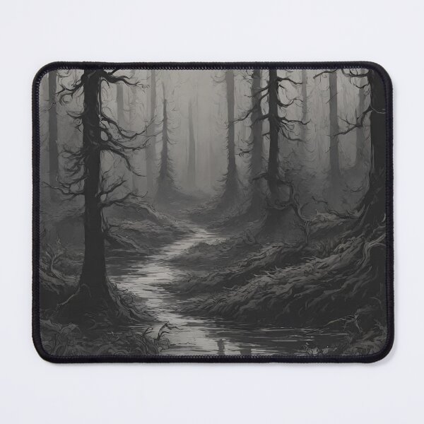 Item preview, Dark forest, stream. designed and sold by Slowianeczka.