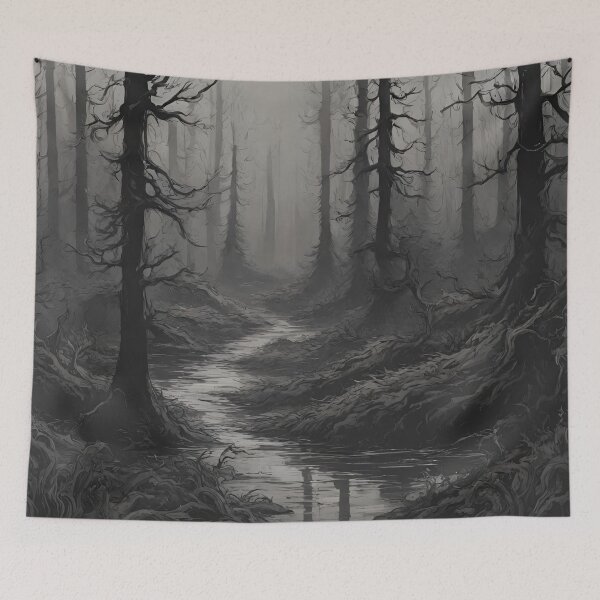 Item preview,  Dark forest, stream. designed and sold by Slowianeczka.