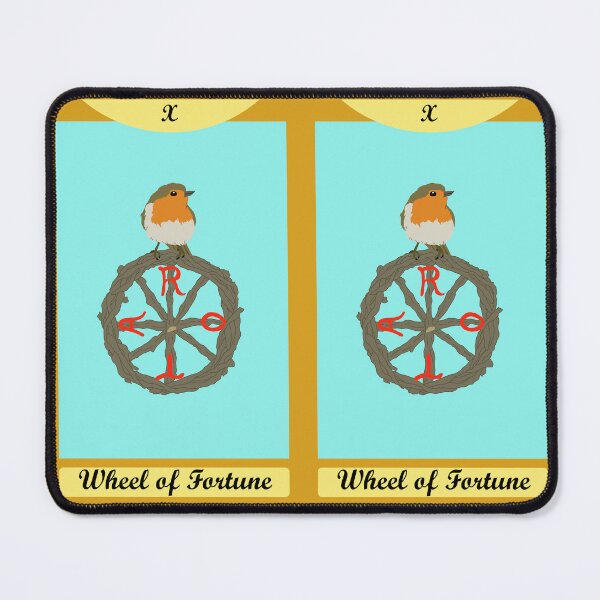 Item preview, Wheel of Fortune Bird Tarot Card With Robin designed and sold by TiffinByLK.